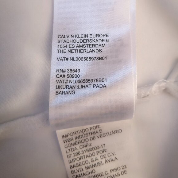 Calvin Klein Liquid Touch Men's Size Large Short Sleeve White Polo - Picture 8 of 11